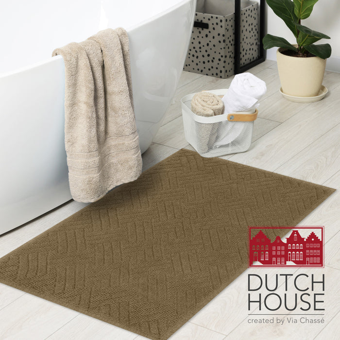 Dutch House Badmat Gaeta - taupe 50x80cm