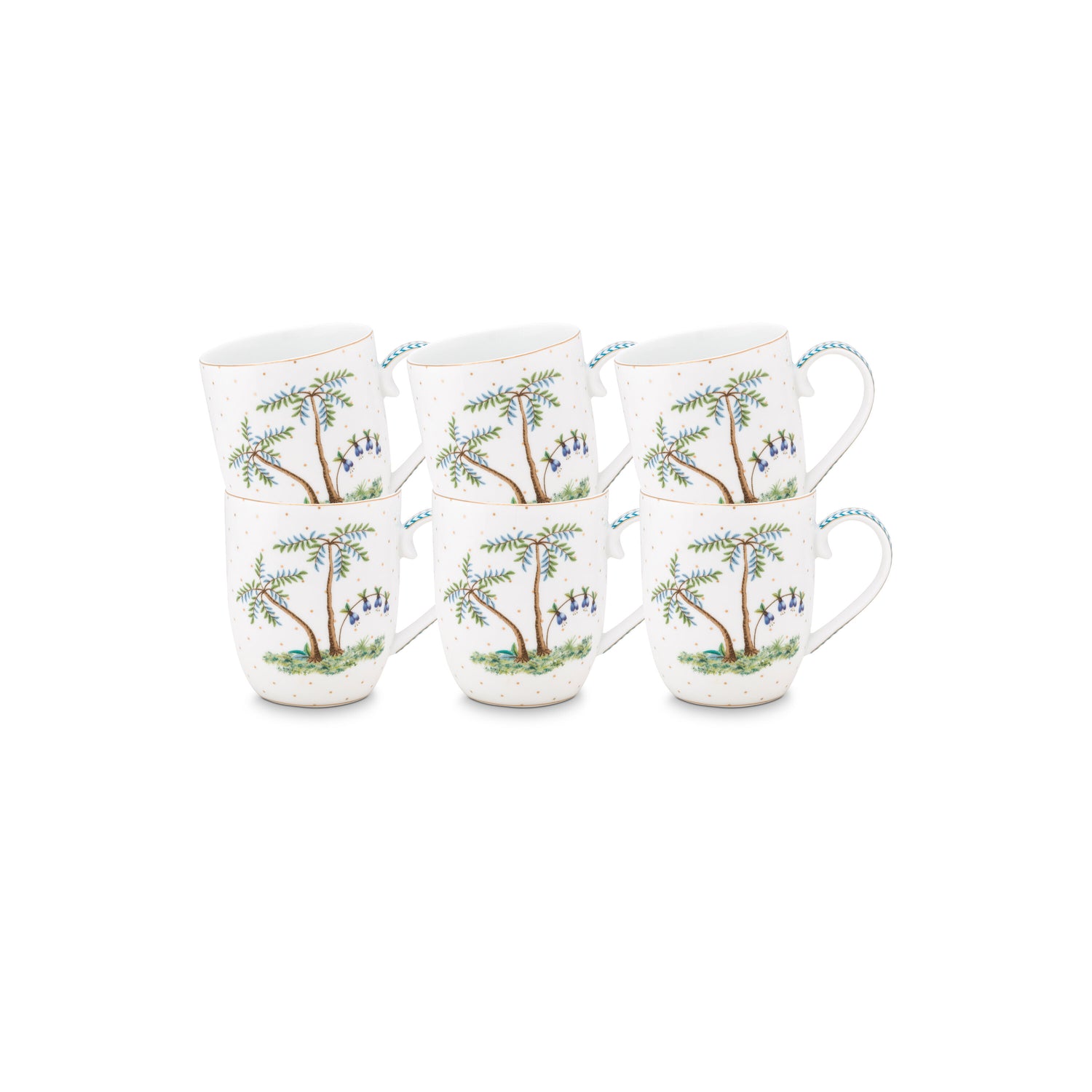 Pip Studio Jolie Mokken - Servies set van 6 - 200ml