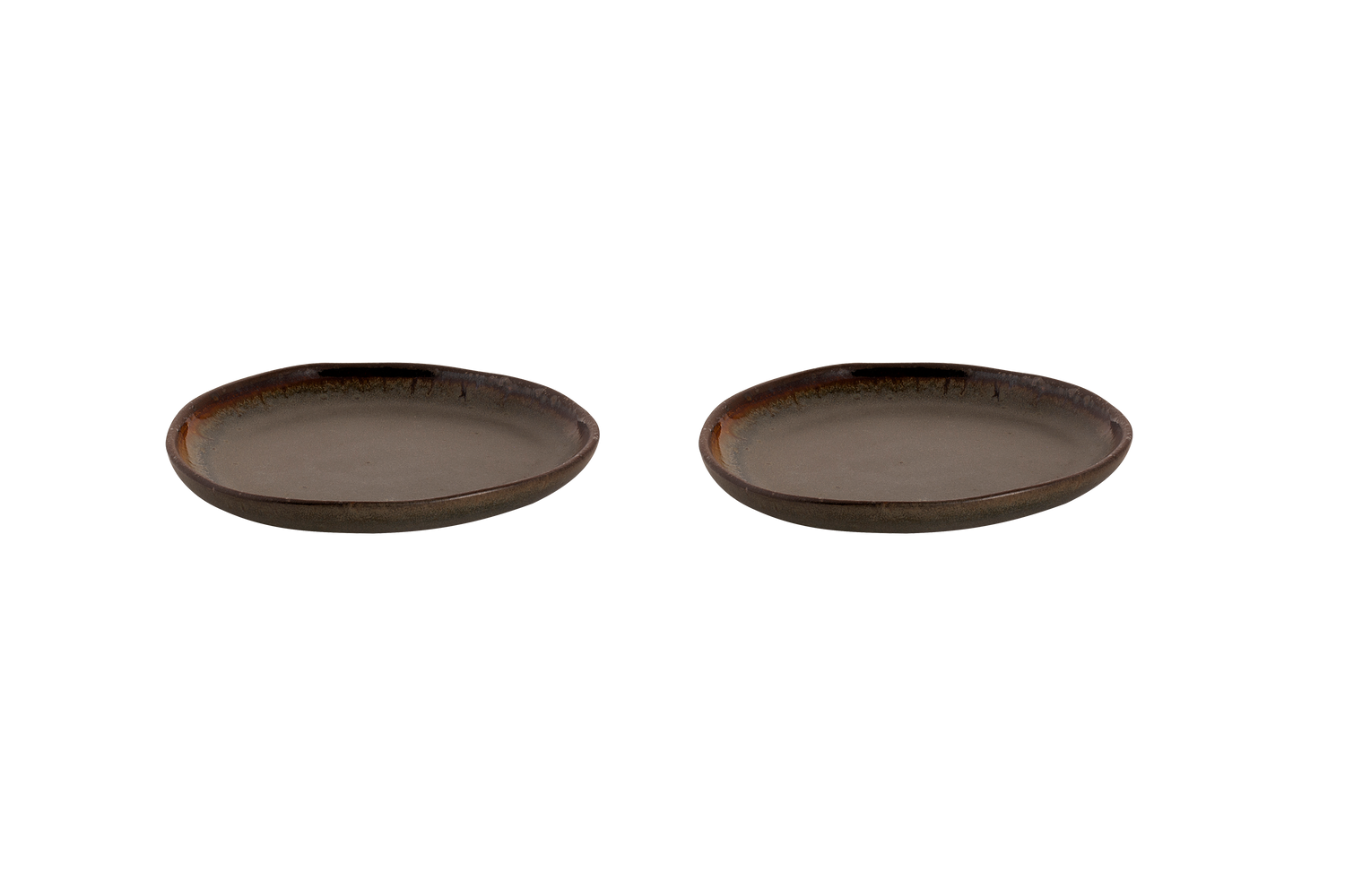 Palmer Bord David Mucky 17 cm Bruin Stoneware 2 stuks