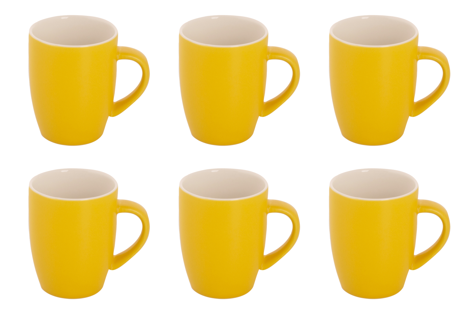 Palmer Beker Colors Mat 18 cl Geel Porselein 6 stuks