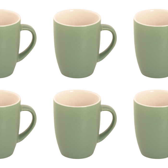 Palmer Beker Colors Mat 18 cl Groen Porselein 6 stuks