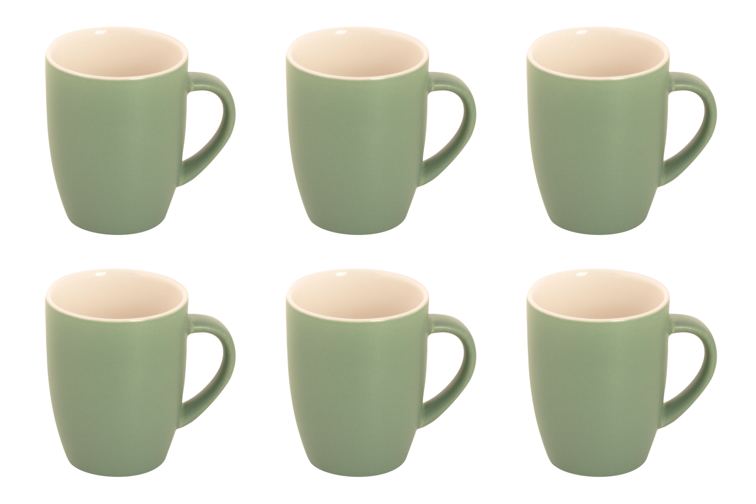 Palmer Beker Colors Mat 18 cl Groen Porselein 6 stuks