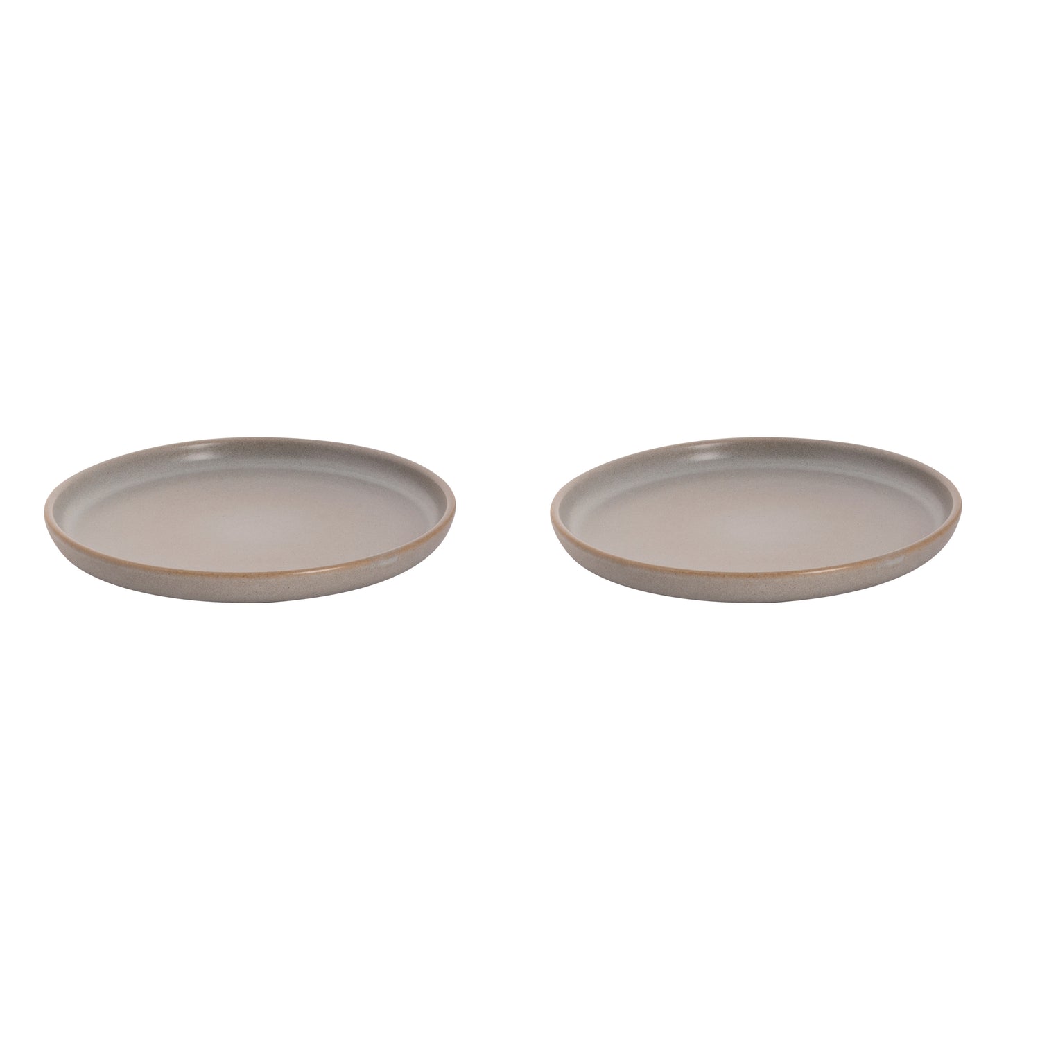 Palmer Bord Sandy Loam 22 cm Grijs Stoneware 2 stuks