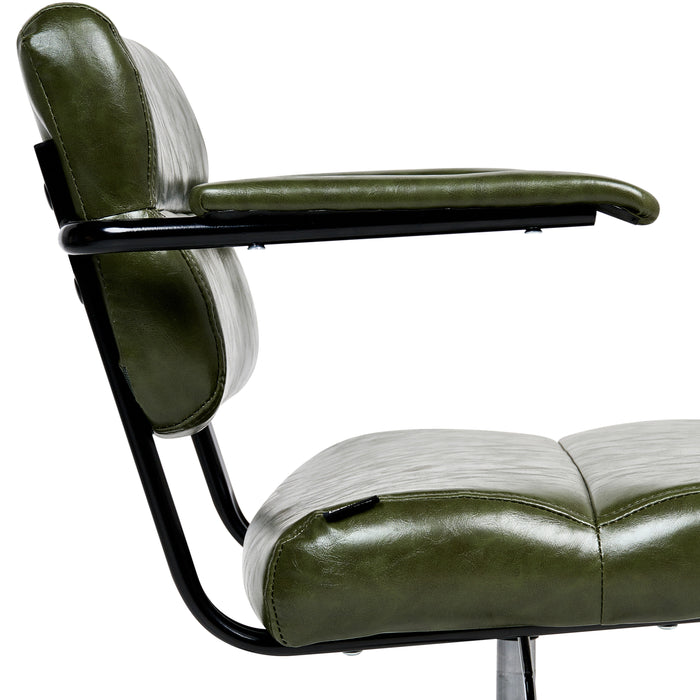 Beliani - CANDOR - Bureaustoel - Donkergroen - Kunstleer