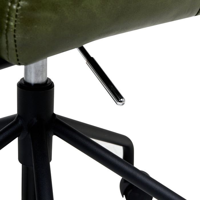 Beliani - CANDOR - Bureaustoel - Donkergroen - Kunstleer