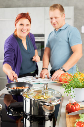 Rosle Pannenset Moments - Kookpannen + Deksels, Steelpan & Koekenpannen ø 20 & 28 cm - 6 Delig