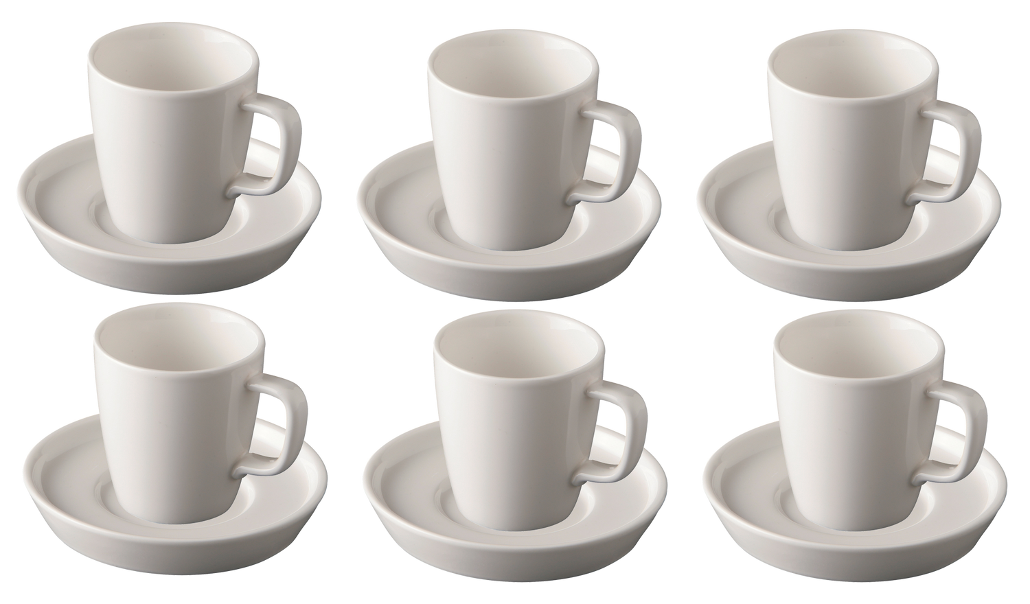 Palmer Kop en schotel Da Vinci 16 cl - 11 cm Offwhite 6 stuks