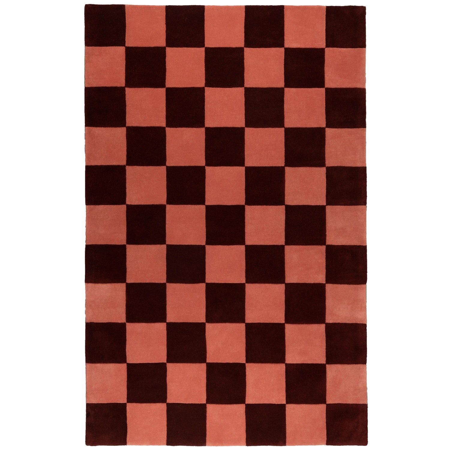 Checks vloerkleed 161x253 Burgundy| Blush