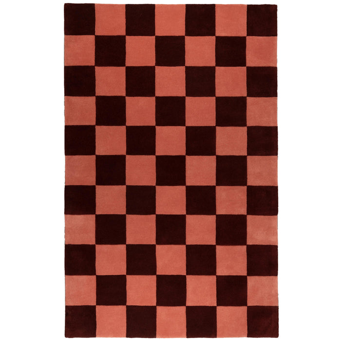 Checks vloerkleed 161x253 Burgundy| Blush