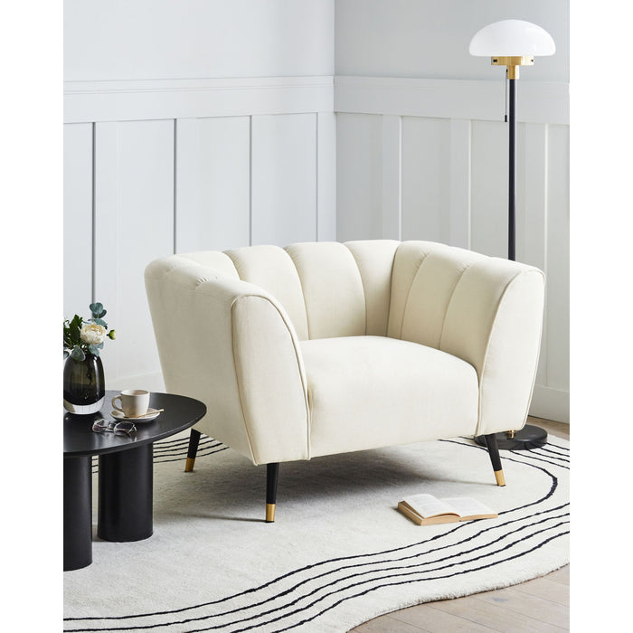 Beliani - ORSTA - Fauteuil - Lichtbeige - Polyester