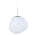 Melt hanglamp LED Ø50 opaal|zilver