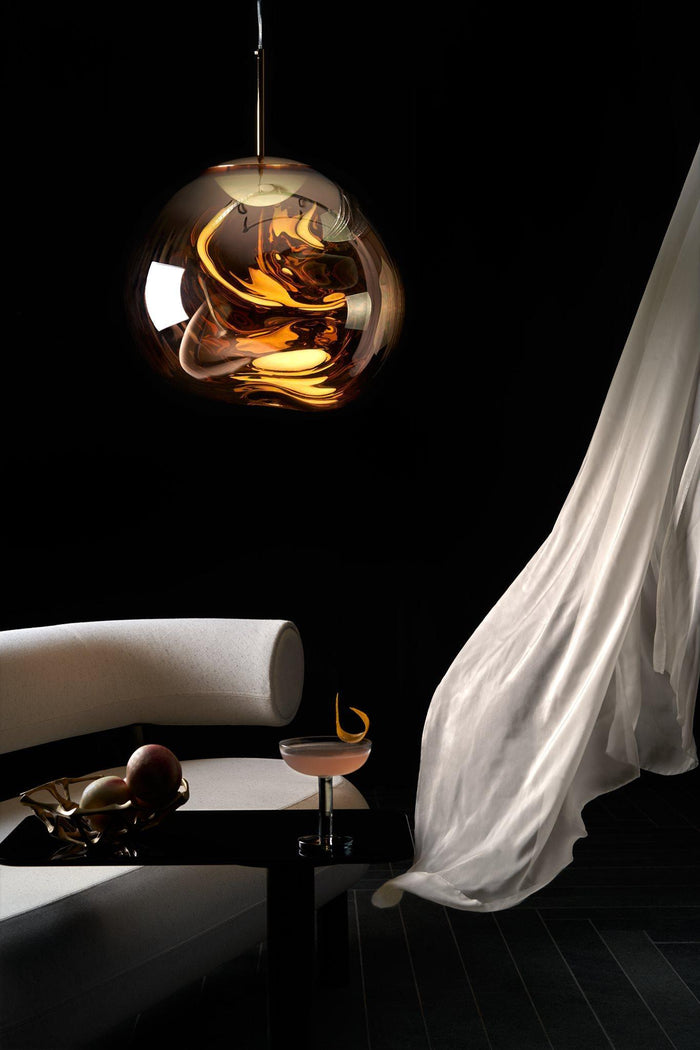 Melt hanglamp Ø50 LED goud