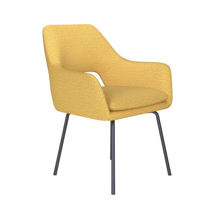 Housecraft Living Mos Eetkamerstoel Metaal Okergeel