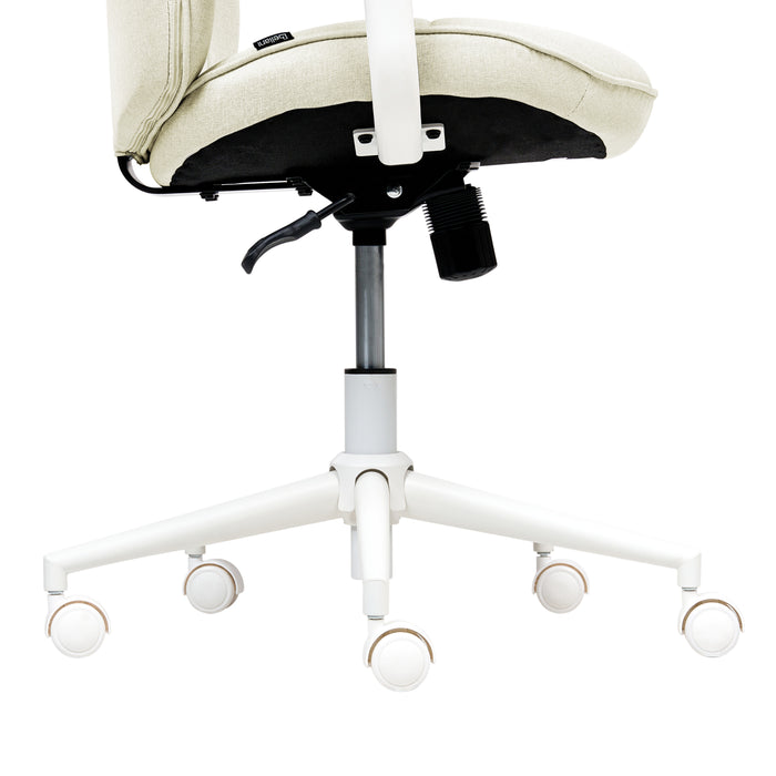 Beliani - CARLTON - Bureaustoel - Beige - Stof