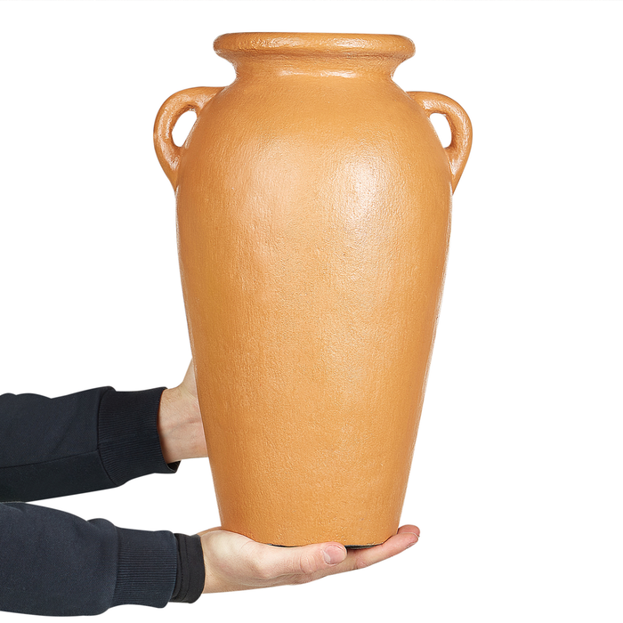 Beliani - DABONG - Decoratieve vaas - Oranje - Terracotta