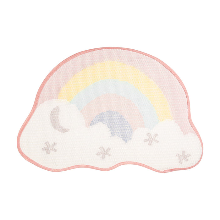 Clayre & Eef Badmat 60x40x1 cm Meerkleurig Polyester Regenboog