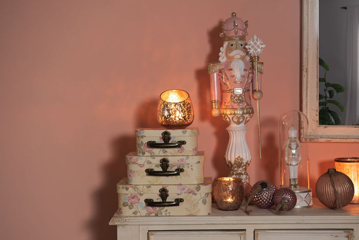 Clayre & Eef Decoratie Koffer Set van 3 30x21x9|25x18x9|20x16x8 cm