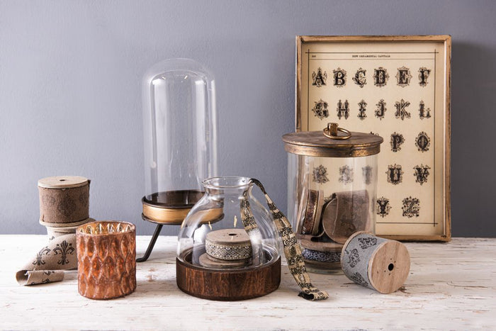 Clayre & Eef Voorraadpot Ø 15x25 cm Glas