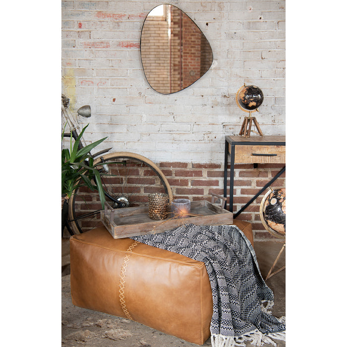 Clayre & Eef Spiegel 50x60 cm Zwart Metaal