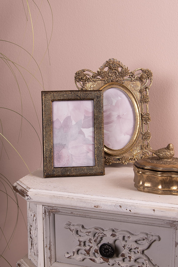 Clayre & Eef Fotolijst 10x15 cm Goudkleurig Polyresin