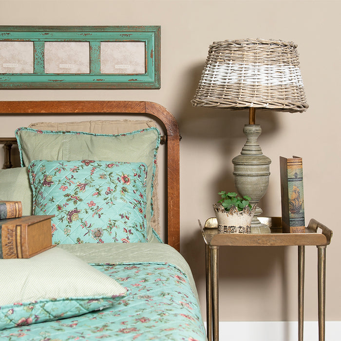 Clayre & Eef Lampenkap Ø 38x22 cm Beige Rotan