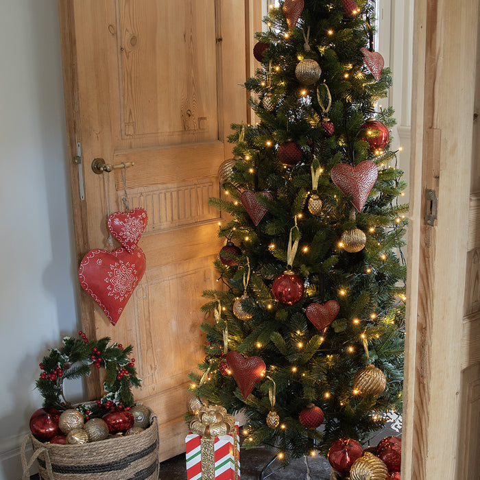 Clayre & Eef Kerstbal Ø 4 cm Goudkleurig Glas