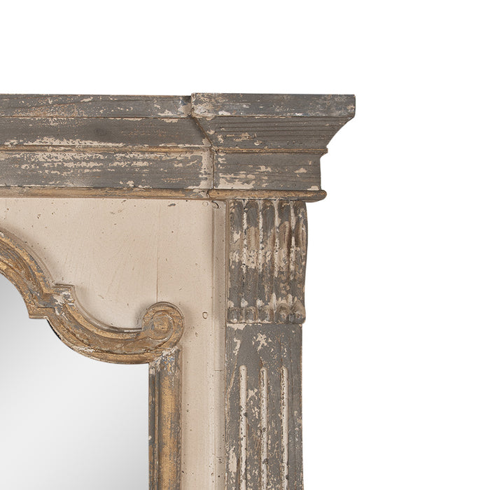 Clayre & Eef Spiegel 90x153 cm Grijs Beige Hout