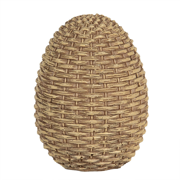 Clayre & Eef Beeld Kip 10 cm Bruin Polyresin