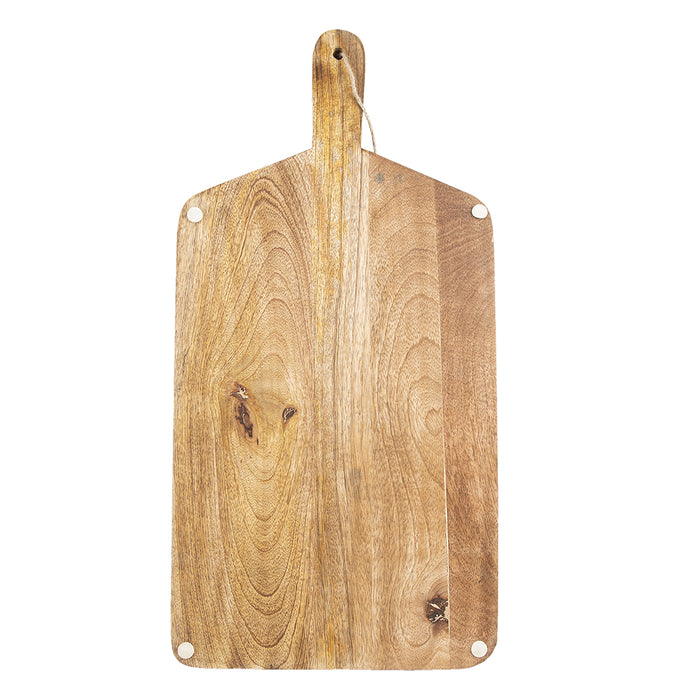 Clayre & Eef Decoratie snijplank  25x50x2 cm Bruin Hout Rendier