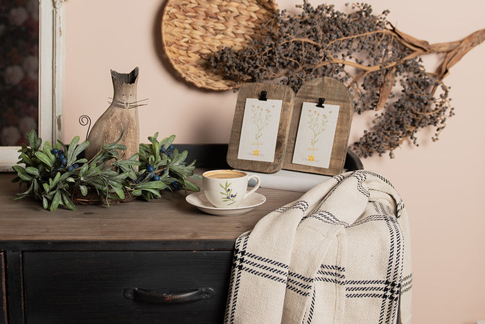 Clayre & Eef Fotolijst  14x2x20 cm Bruin Hout Rechthoek Fotohouder