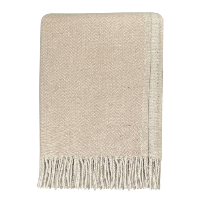 Malagoon Double Face Wool Plaid - Beige