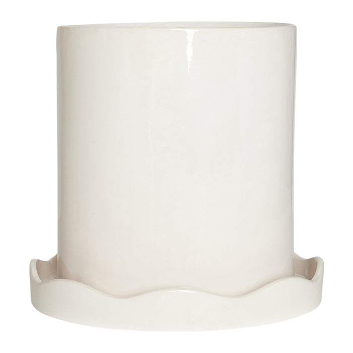 OYOY Living Nami Bloempot Ø 27 cm - Wit