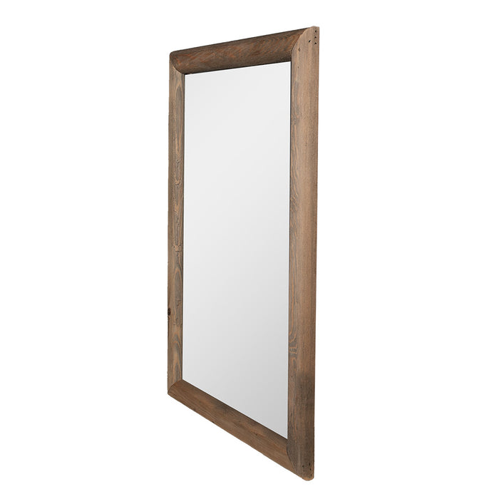 Clayre & Eef Spiegel  38x58 cm Bruin Hout Glas Rechthoek Wandspiegel