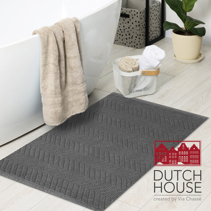 Dutch House Badmat Formia - grey 50x80cm