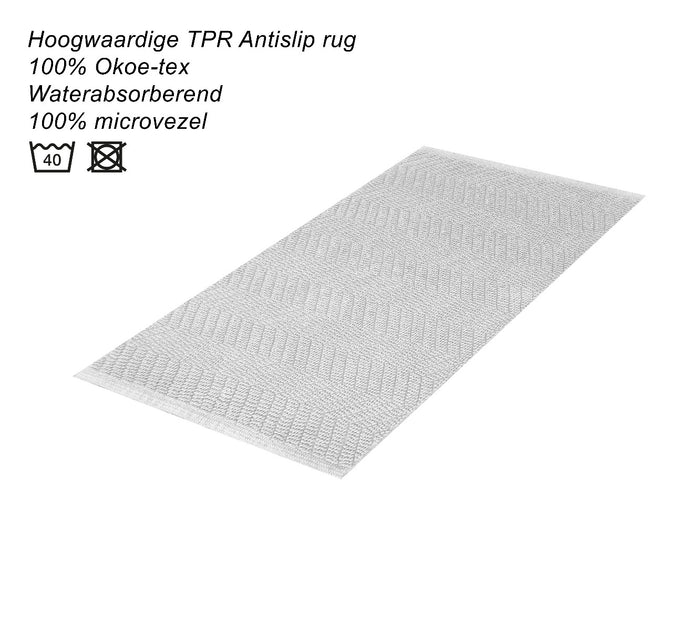 Dutch House Badmat Formia - white 50x80cm