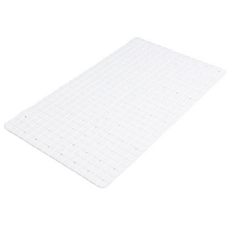 Urban Living Badkamer anti slip mat - rubber - wit - 39x69cm