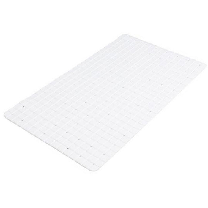 Urban Living Badkamer anti slip mat - rubber - wit - 39x69cm