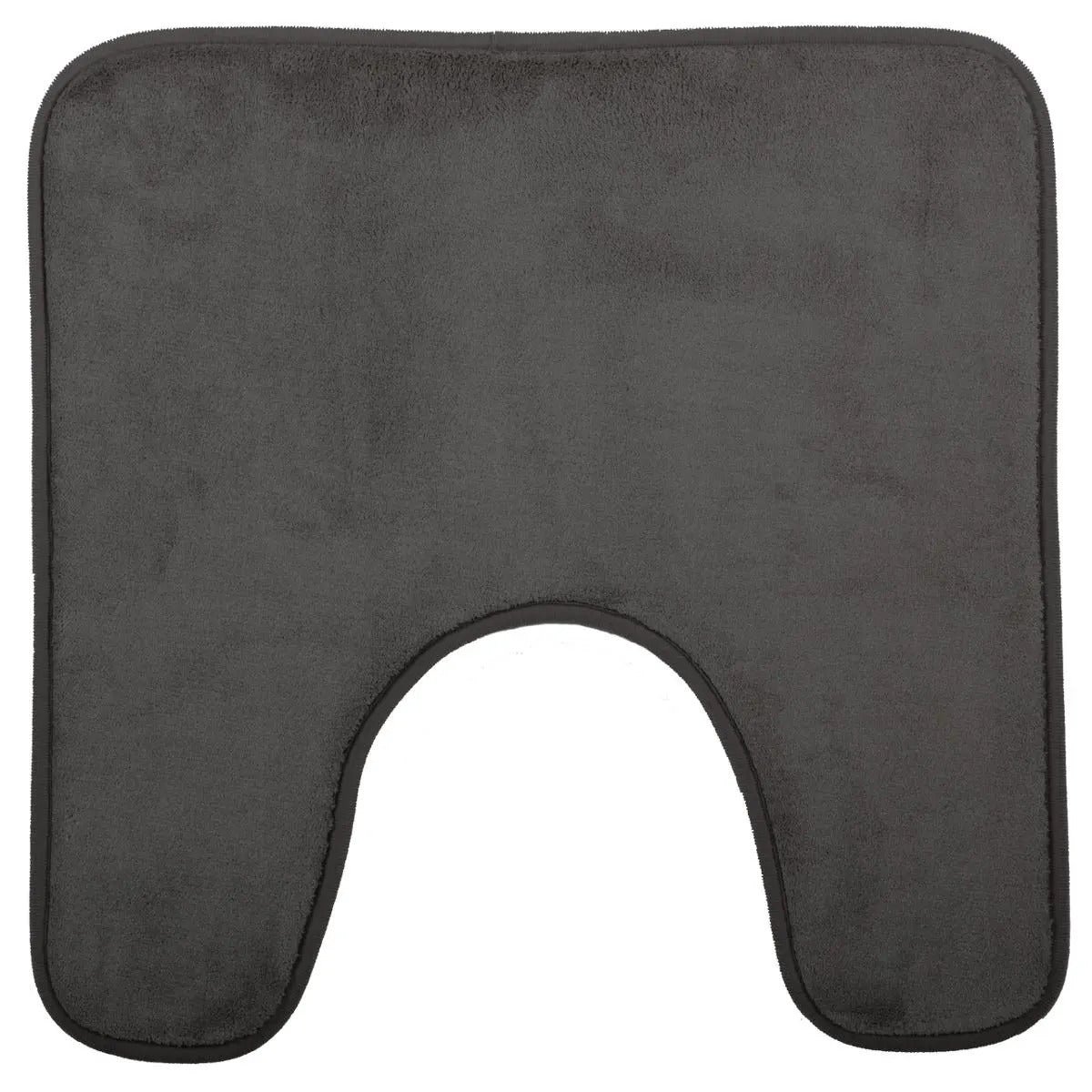 5Five WC Badkamerkleedje|badmat tapijt - donkergrijs - 48x48cm