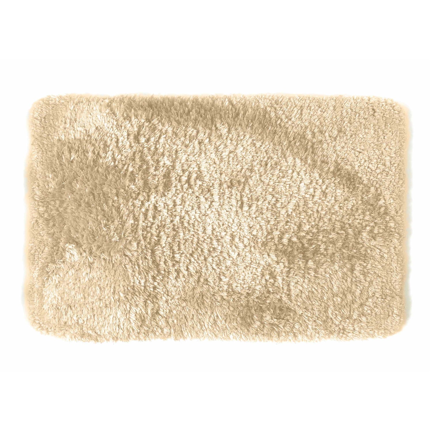 Spirella badkamer vloerkleed|tapijt - hoogpolig - beige - 40 x 60 cm