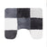 Dutch House Toiletmat Brest 60x50cm - grijs