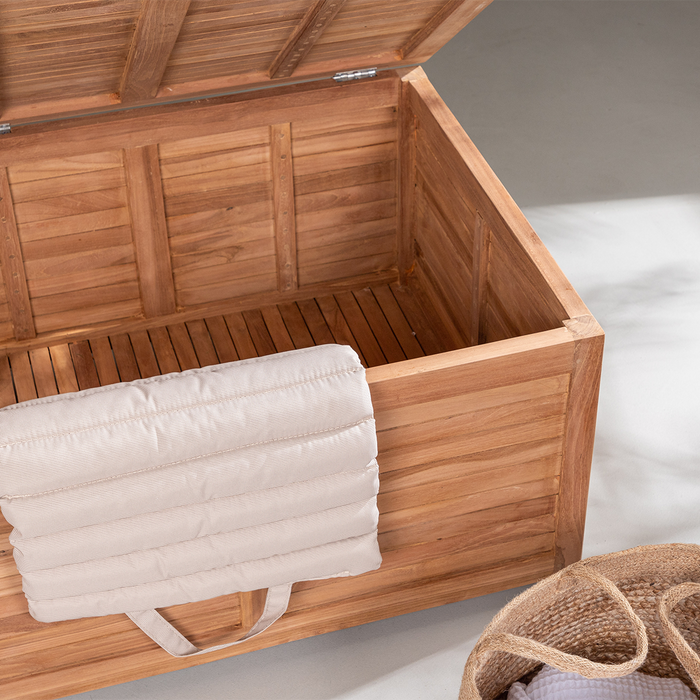 Nest outdoor Dave Houten Tuinkussen Opbergkist Naturel - 130 x 46 cm