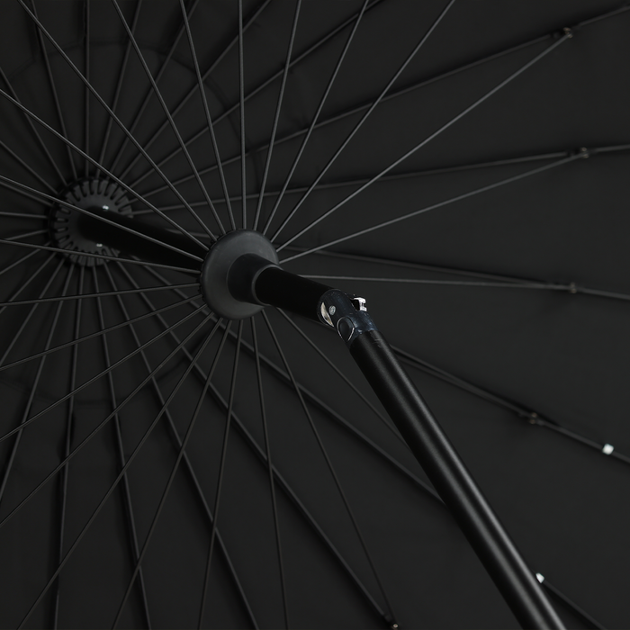 Nest outdoor Einar Parasol Ø 270 cm - Zwart