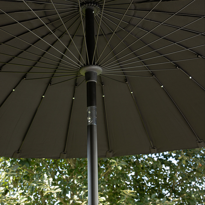Nest outdoor Einar Parasol Ø 270 cm - Zwart