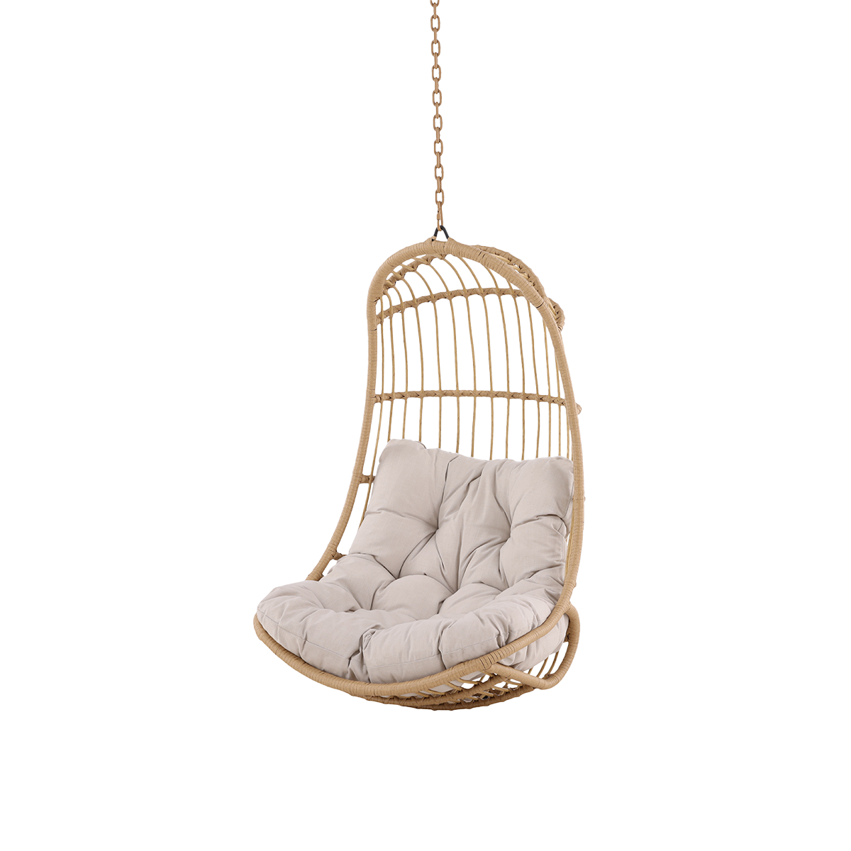 Nest outdoor Carter Hangstoel Naturel - Met Zitkussen