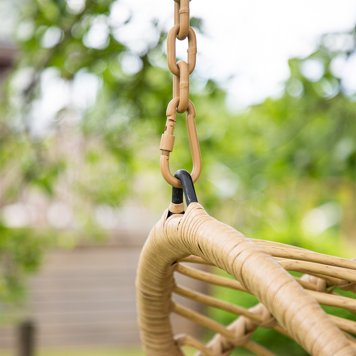 Nest outdoor Carter Hangstoel Naturel - Met Zitkussen