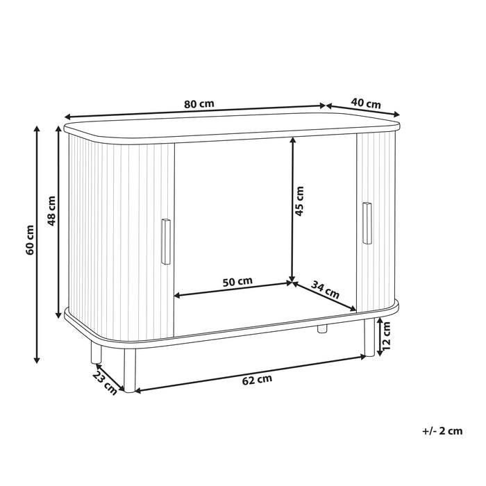 Beliani - BRADLEY - Commode - Donkerbruin - MDF