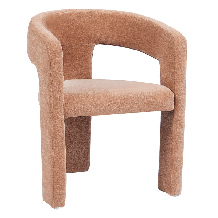 Bronx71 Scandinavische eetkamerstoel Bibi chenille terracotta