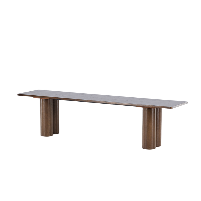 Nest living Faya Houten Eetkamerbank Donkerbruin - 180 x 45 cm