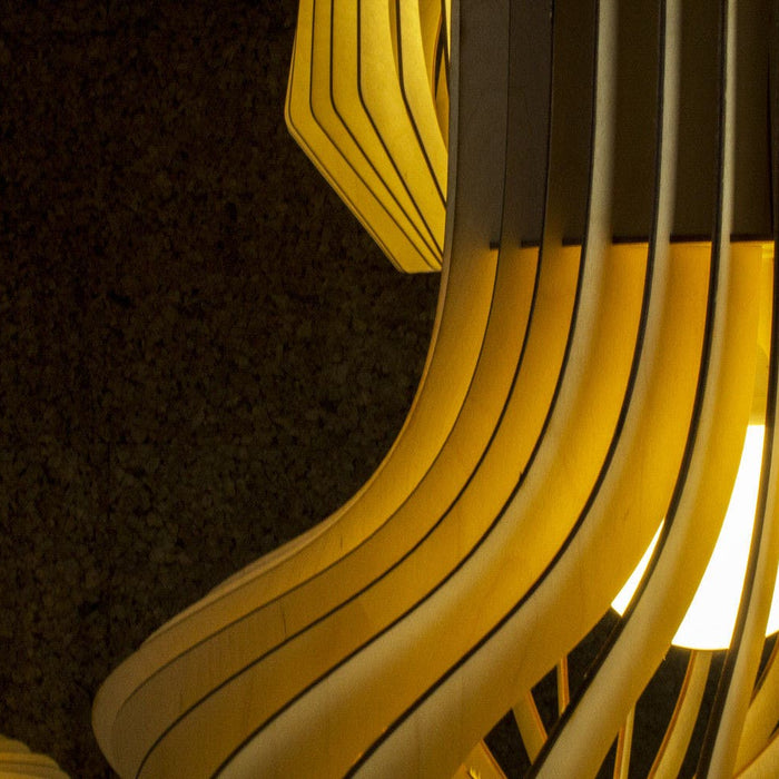 Bomerango Octopus L houten lampenkap large