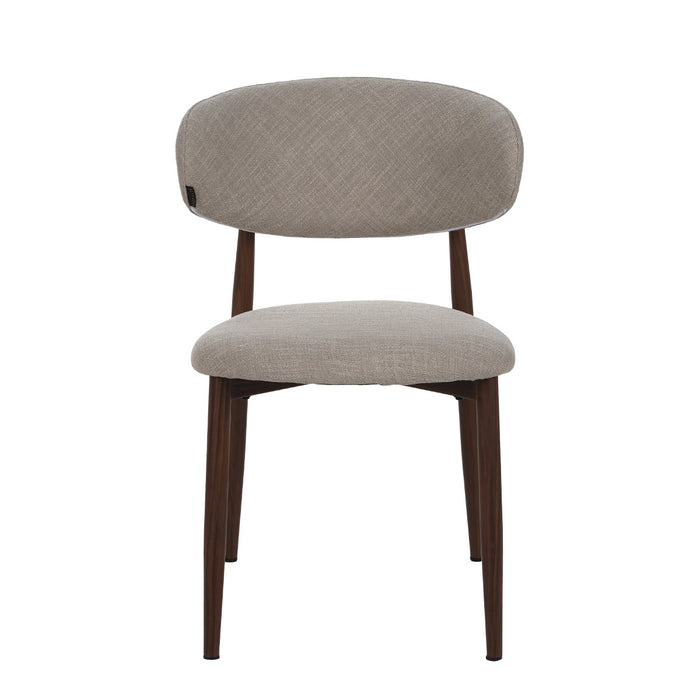 Bronx71 Eetkamerstoel Lara linnen taupe